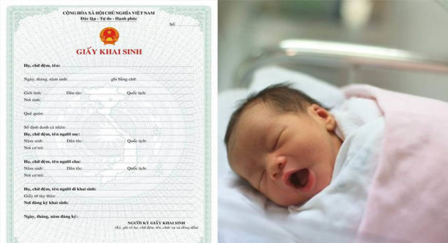 Đăng ký khai sinh cho con có bố là người nước ngoài
