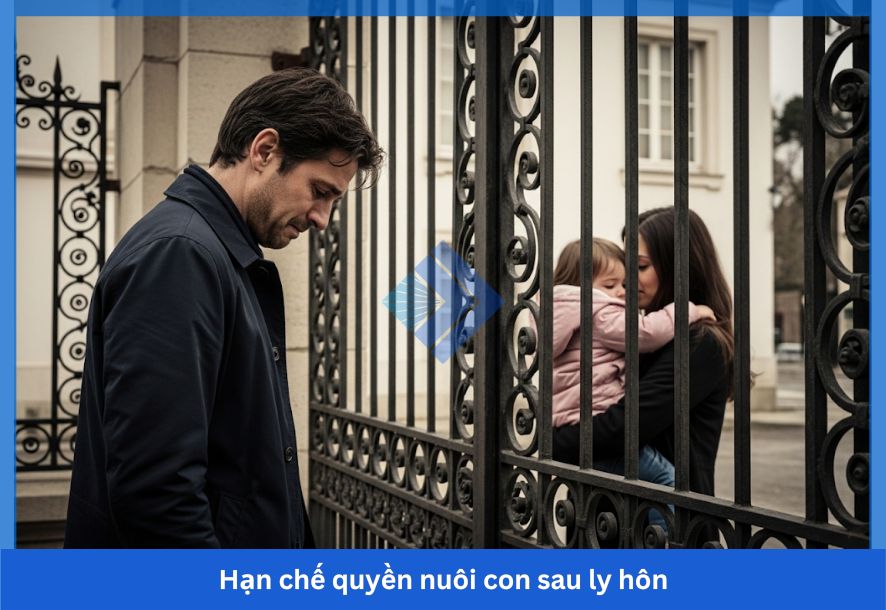 Hạn chế quyền nuôi con sau ly hôn